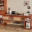 Reddish brown Rectangular Solid Wood with 3 drawers writing desk-816650757