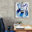  «Electric Blues 4» par Annie Warren, art mural sur toile, 26 po x 30 po