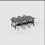 Fred 7 Piece Dining Set-1578667089-1578667090-1578667091