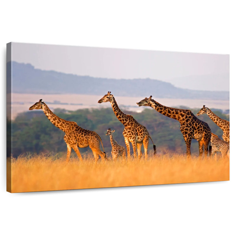 Crowle Giraffe Family Travel, H 26 po x l 39 po