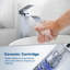 Robinet de lavabo de salle de bain à poignée simple-90842994