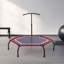 Freeport Park 122cm Hexagon Backyard Trampoline with Handlebar-531721836