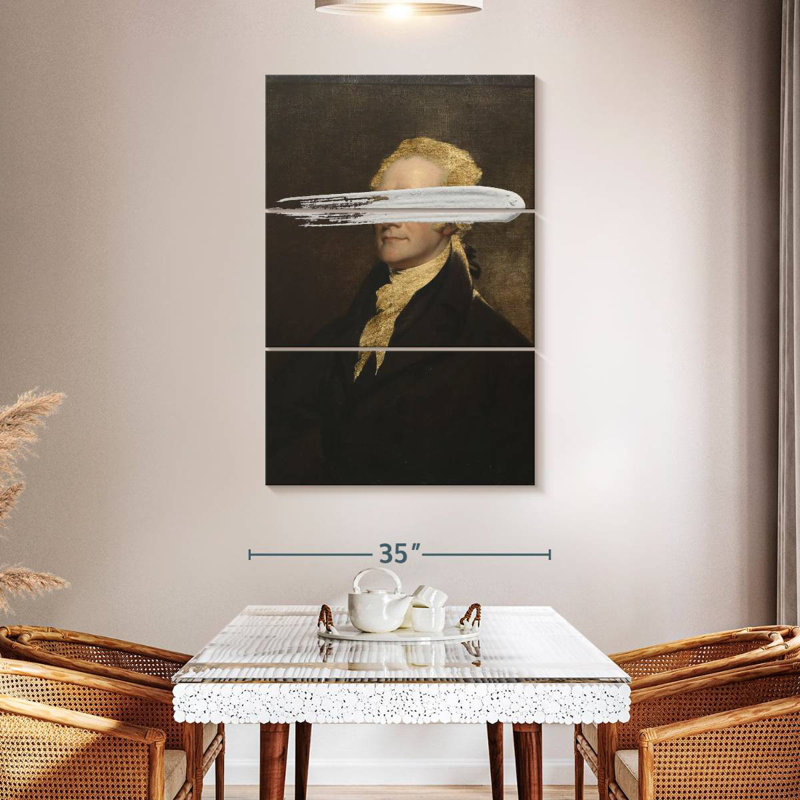 Leisha Masked Hamilton, 38" H x 24" W