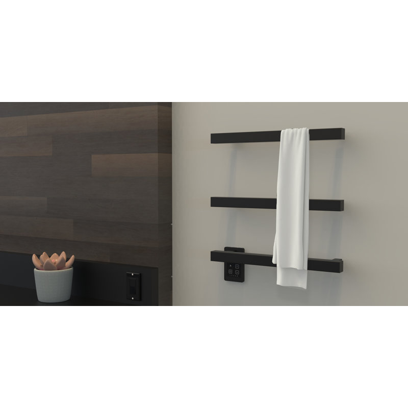 Barre simple câblée carrée Modello i Collection (contrôleur non inclus), Noir mat, H 19,63 po x l 1,5 po x P 4,25 po