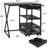 Mini Fridge Cabinet,Refrigerator shelves with Power Outlet and Multi-layer storage compartments-1482809643