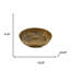 Bol rond 16 po en aluminium doré antique