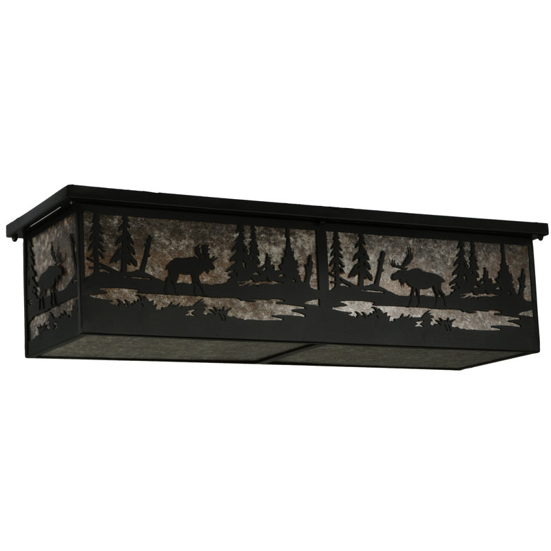 Rustic Lodge 8 - Light Flush Mount