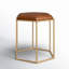 Tabouret de coiffeuse en laiton Bowdon