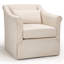 Fauteuil d'appoint pivotant 30 po avec coussin lombaire-1333520119