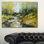 «Creek in the Forest», peinture à l'huile sur toile tendue