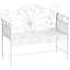 Banc de jardin d'extérieur 43 po avec accoudoirs Outsunny
