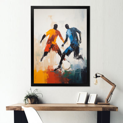 Rendez-vous de soccer gris minimaliste II