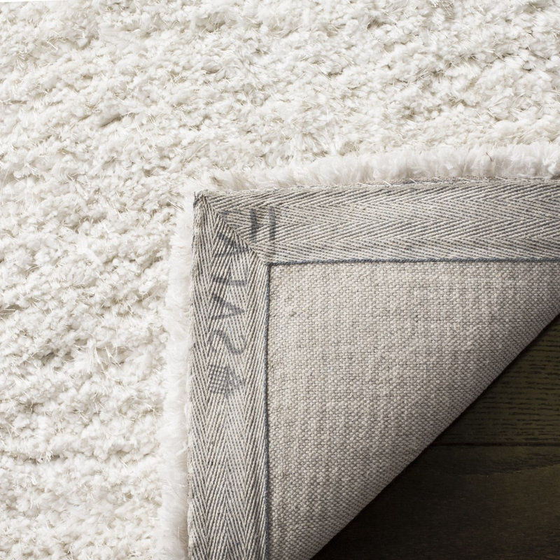 Mehak Shag Hand Tufted Performance Solid Color Rug, Rectangle 4' x 6'