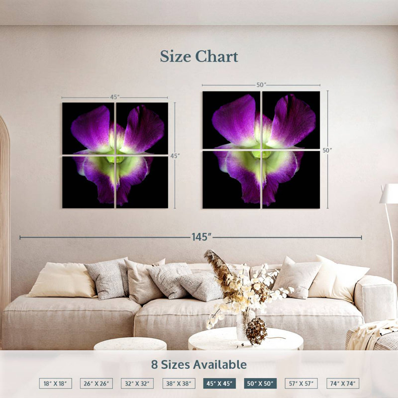 Harnek Solo Orchid, 50" H x 50" W