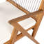Chaise de patio avec coussin (ensemble de 2)