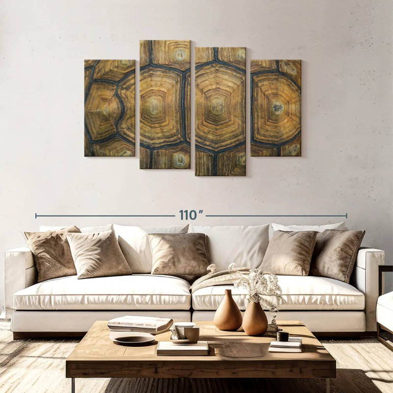 Brampt Giant Tortoise Shell, 48" H x 75" W