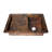 Ambiente 33" Farmhouse Apron Copper Kitchen Sink, Single Bowl sink, Drop-In Installation, Hammered Bronze Finish with Removable Sink Grid