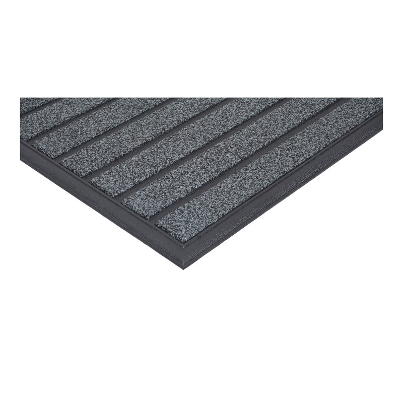 Tapis de porte d'extérieur antidérapant Scraper Eco Rib 30 po x 18 po
