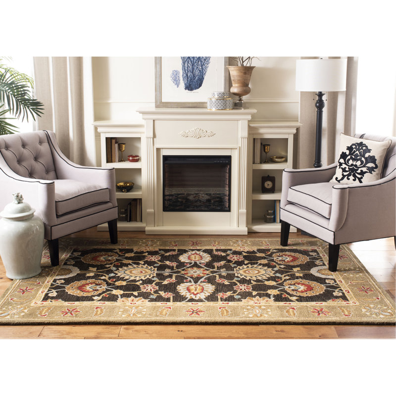 Tapis oriental en laine touffeté à la main Tingley, Rectangle 8 pi x 10 pi