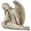Statue de jardin grise 17 po