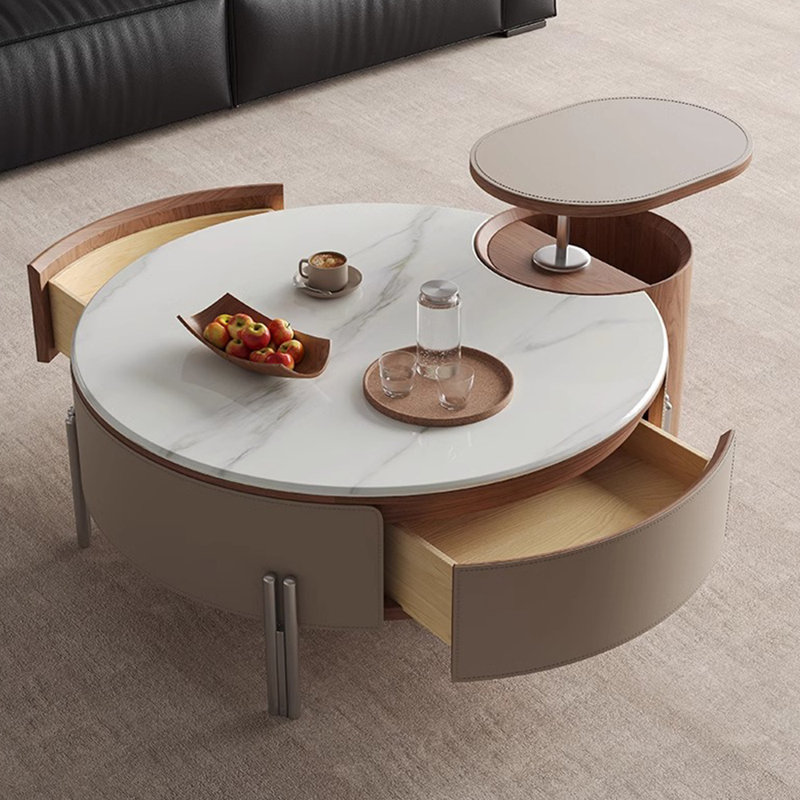 Adjustable creative simple rock plate tea table