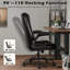 Grande et haute chaise de bureau 400Lbs avec accoudoirs relevables rembourrés-453026616