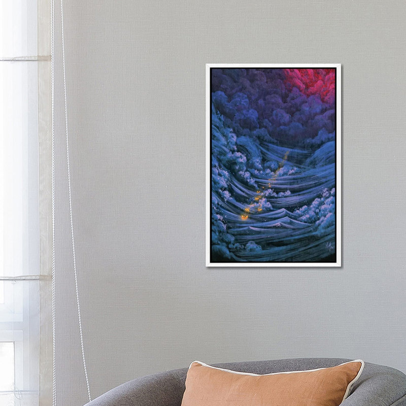 Passage by Martin Hsu - Painting on Canvas, White Framed, 66.04 cm H x 45.72 cm W