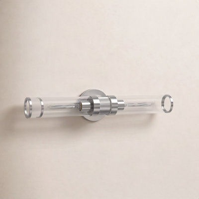 Atley 2 Light Transparent Dimmable Bath Bar