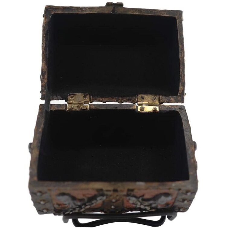 Pirate treasure wooden chest box, Nautical Gift for sea lover