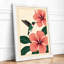 Hummingbird and Hibiscus Botanical - Framed Print-1468942484-1468942495