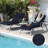 70" x 22.3" Extra Long Chaise Lounge Cushion – 3.4" Thick Fade-Resistant Pad with Removable Machine-Washable Cover – Water-Resistant Replacement Cushion for Outdoor Patio Sun Loungers-1137738124-1137738224