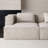 Beige 100% Polyester Modular Sofa cushion couch