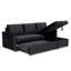 Tannum 3 Seater Velvet Sofa Bed-1319665166
