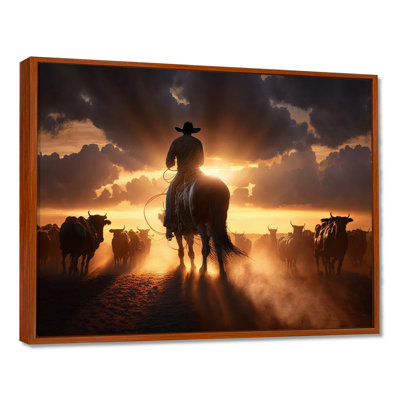Narvin Wrangler In Sunset IV - Sunset Wall Art