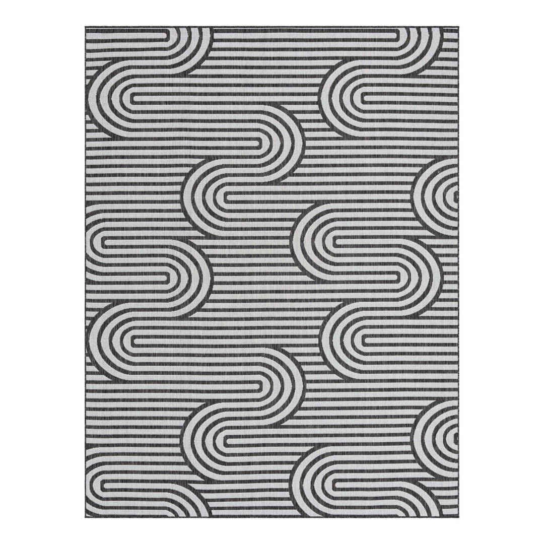 Geometric Indoor / Outdoor Rug Unique Loom Rug 