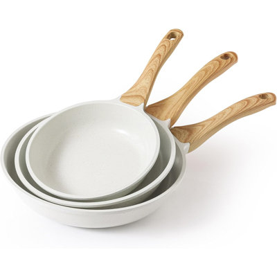 Ensemble de poêles à frire antiadhésives en céramique 3 pièces 8 + 9,5 + 11 po SENSARTE