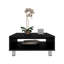 Table basse carrée minimaliste 10 po H avec rangement ouvert-670326487