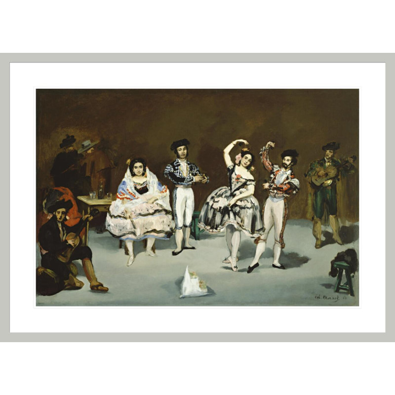 Ballet espagnol par impression giclée encadrée, 30.37" H x 41.5" W