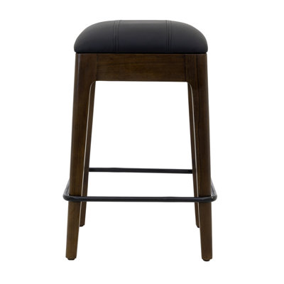 Tabouret de comptoir en similicuir Abau