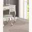 Ensemble de coiffeuse classique avec miroir rabattable et tabouret rembourré-871165684
