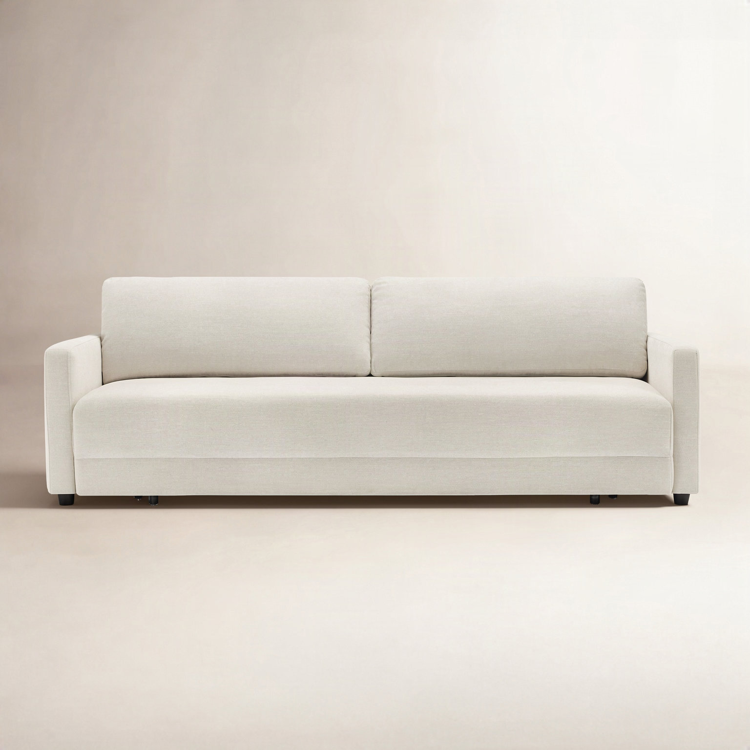 Savelle 88 " Convertible Sofa Bed, Milo Linen Chenille
