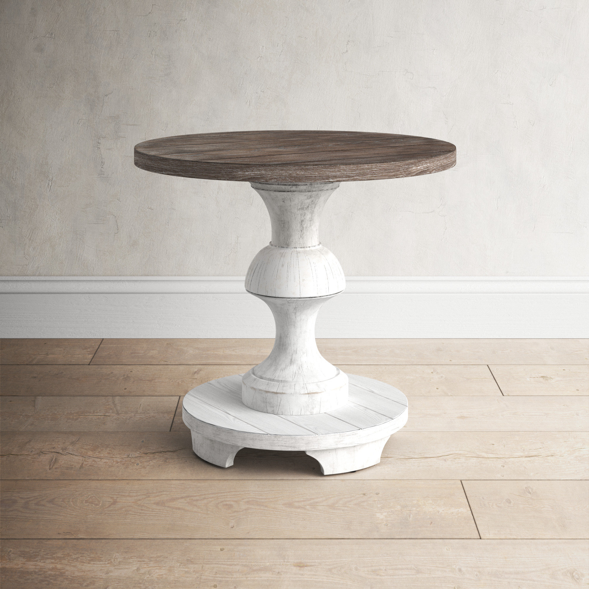 Birch Lane™ Gildford Solid Wood Pedestal End Table & Reviews | Wayfair
