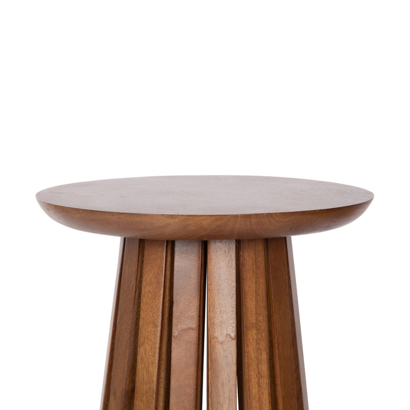 Table basse Klarc, Bois brun foncé