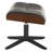 20.5'' Genuine Leather Swivel Ottoman-117232934