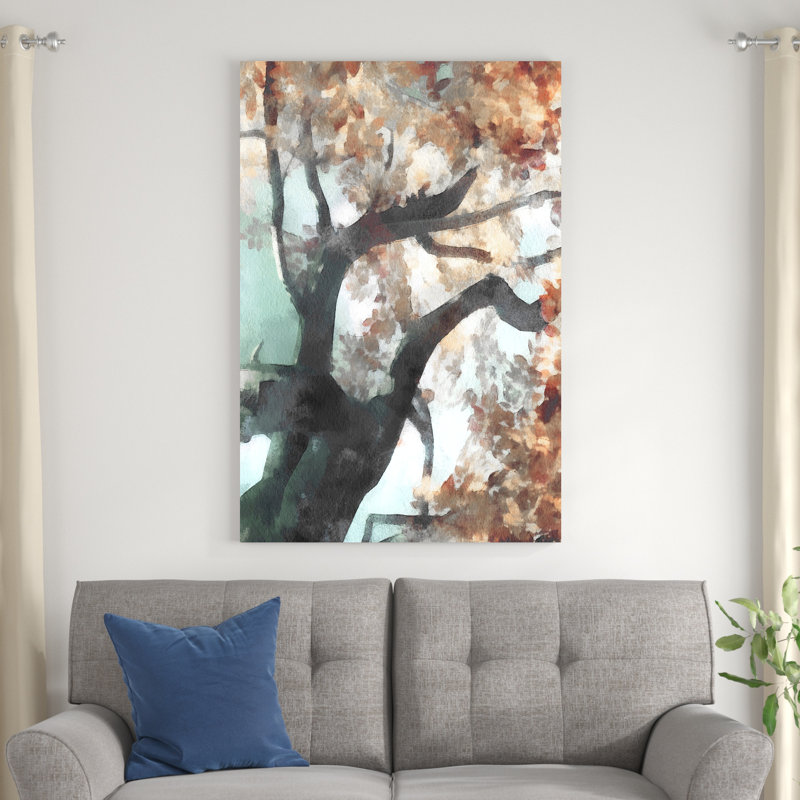 " Fall Tree I " Painting Print, 48" H x 32" W 