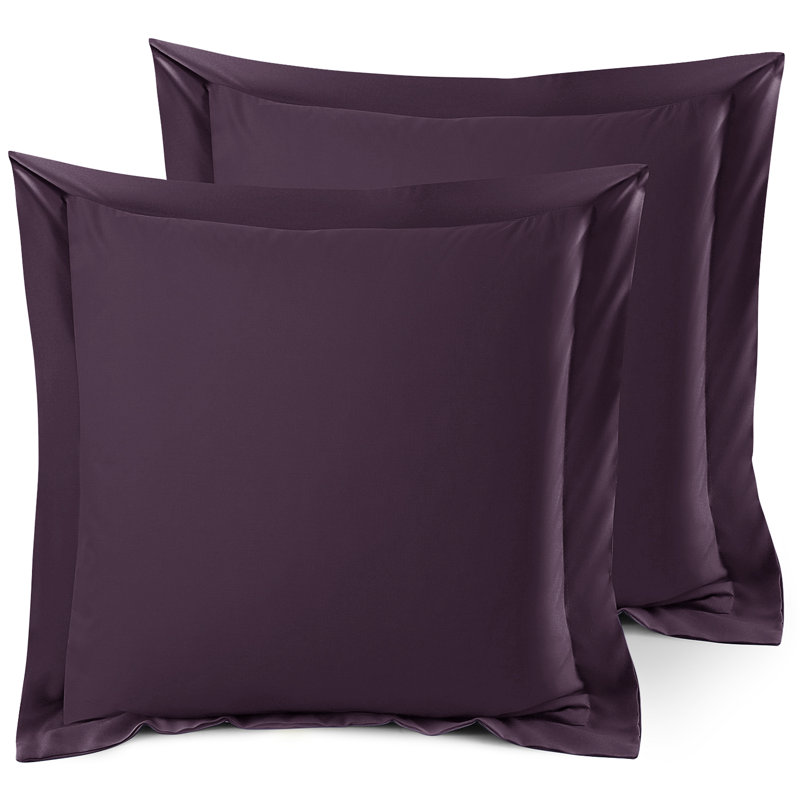 Taie décorative 100% polyester , Aubergine, 26 po x 26 po