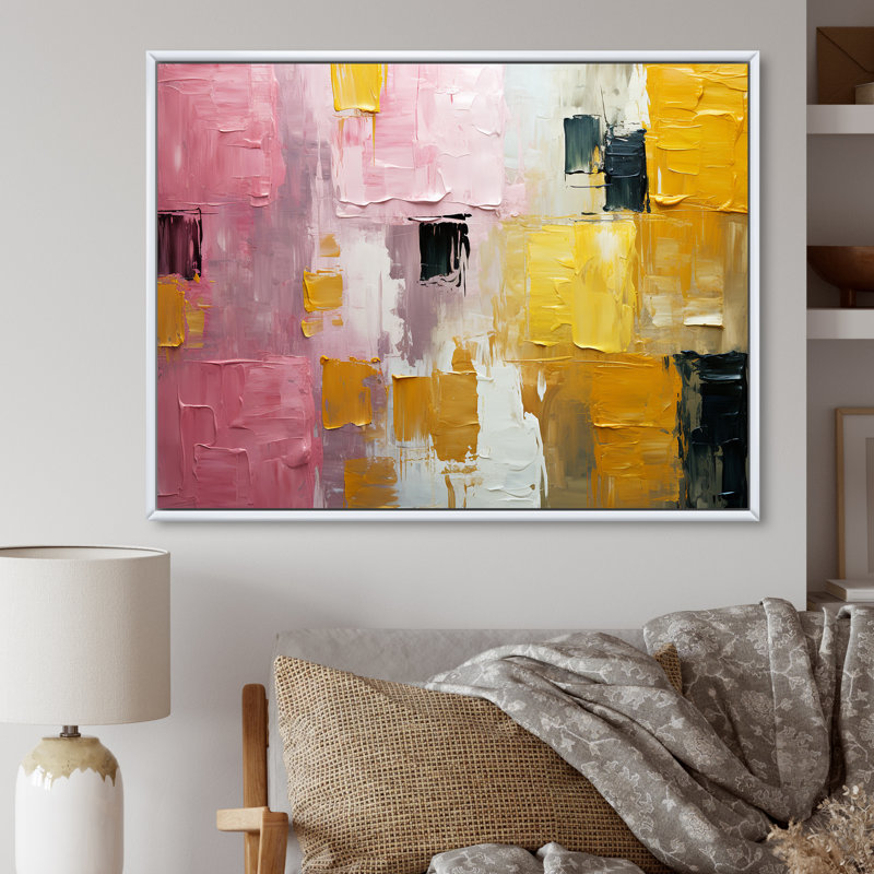 «Submission Of Significance», reproduction d'art sur toile, Cadre flottant blanc, H 34 po x l 44 po x P 1,5 po