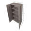Armoire de rangement moderne Cornelia 2.0 avec 4 tablettes fixes et réglables grises-120476803