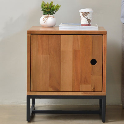 Dixson 45cm W Manufactured Wood Bedside Table