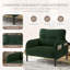 Chaise d'appoint rembourrée en velours côtelé Modern-1376002745